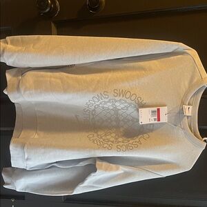 Nike Light Gray Sweatshirt with Logo